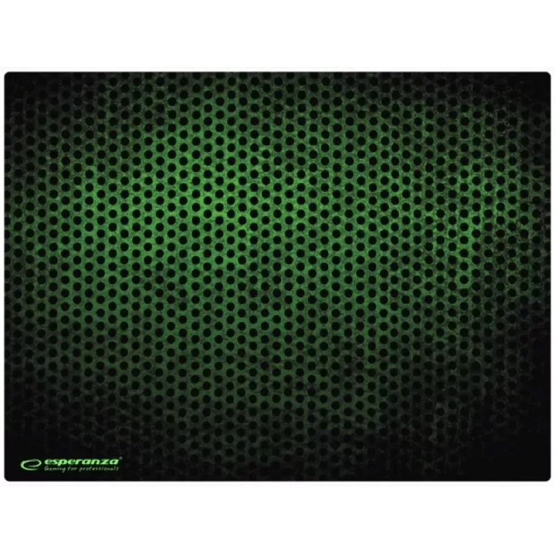 Mauspad ESPERANZA EGP103G — Gaming-Gummipad, 400×300×3 mm, gemustert Grün
