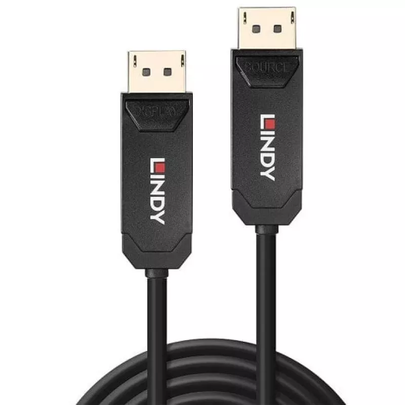 Lindy 50m Fibre Optic Hybrid DP 2.0 UBHR10 Kabel