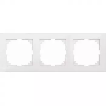 Wandplatte / Schalterabdeckung merten MEG4030-3619 — weiß, Thermoplast, schraubenlos