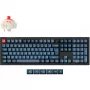 V6 Max, Gaming-Tastatur schwarz/blau-grau, DE-Layout, Gateron Jupiter Red, Hot-Swap, RGB