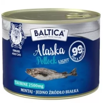 BALTICA Excellent Monoprotein Pollock Light - Nassfutter für Katzen - 185g
