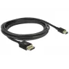 DeLOCK - DisplayPort-Kabel - DisplayPort (M) auf Mini DisplayPort (M) - 2 m - Schwarz - 8K-Unterstützung