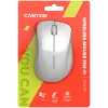 CANYON MW-11, 2,4 GHz kabellose Maus, mit 3 Tasten, DPI 1200, Batterie:AAA*2 Stück, perlweiß grau 67*109*38 mm 0,063 kg