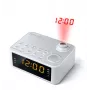 Clock Muse M-178 PW Digital Silber Weiß