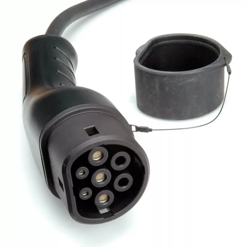 Elektrofahrzeug-Ladekabel ROLINE Typ 2 auf Typ 2 7,5 m 7,4 kW 32 A 250 V Schwarz