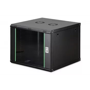 Wandmontage-Netzwerkschrank DIGITUS Dynamic-N 9HE 19 Zoll 600x600 mm, IP20, Schlüsselschloss, unmontiert