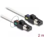 DeLOCK Netzwerkkabel RJ45-Stecker auf RJ45-Stecker Cat.6A S/FTP 2 m weiß
