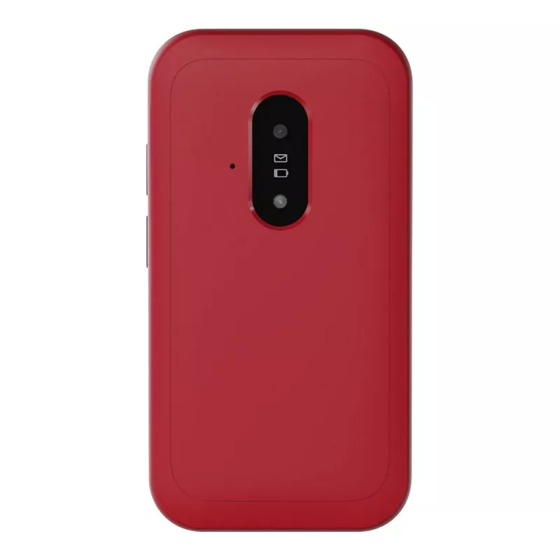 Feature-Phone Doro Leva E22 Klapphandy, 2,8 Zoll (7,11 cm) Anzeige, Single SIM, 0,3 MP Kamera, 1150 mAh, 127,8 g, Rot/Weiß