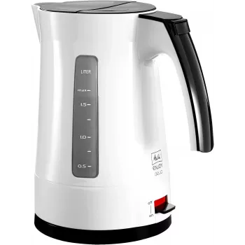 Elektro-Wasserkocher Melitta Enjoy Aqua 1,7 L 2400 W Schwarz Weiß
