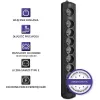 Überspannungsschutz Qoltec 50113 Schwarz 8 AC-Ausgänge 230 V 1,8 m