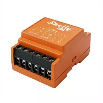Elektrisches Relais Shelly i4 Gen3 Orange Wi‑Fi 2,4 GHz 1 W 110–240 V 4‑Kanal