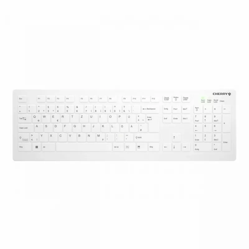 Contour Design Active Key Contour QuickClean Medical Keyboard IP68 Full-Size Wireless White DE C8112