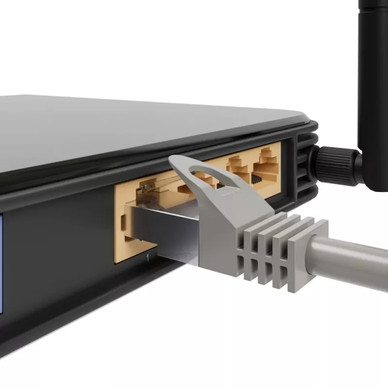 LAN-Patchkabel Extralink Cat.5e UTP 2 m, RJ-45 auf RJ-45, grau