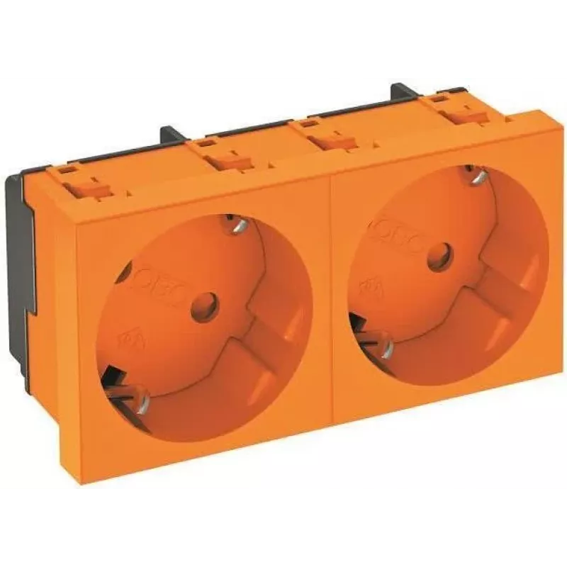 BETTERMANN STD-D3S ROR2 Steckdose 33°, 2-fach Schutzkontakt-Steckdose (6120105)