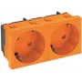 BETTERMANN STD-D3S ROR2 Steckdose 33°, 2-fach Schutzkontakt-Steckdose (6120105)