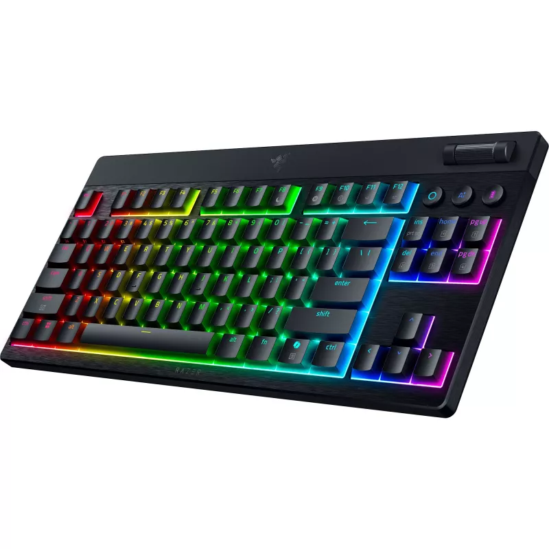 SchwarzWidow V4 Low-Profile TKL HyperSpeed, Gaming-Tastatur Schwarz, DE-Layout, Razer Low-Profile Orange