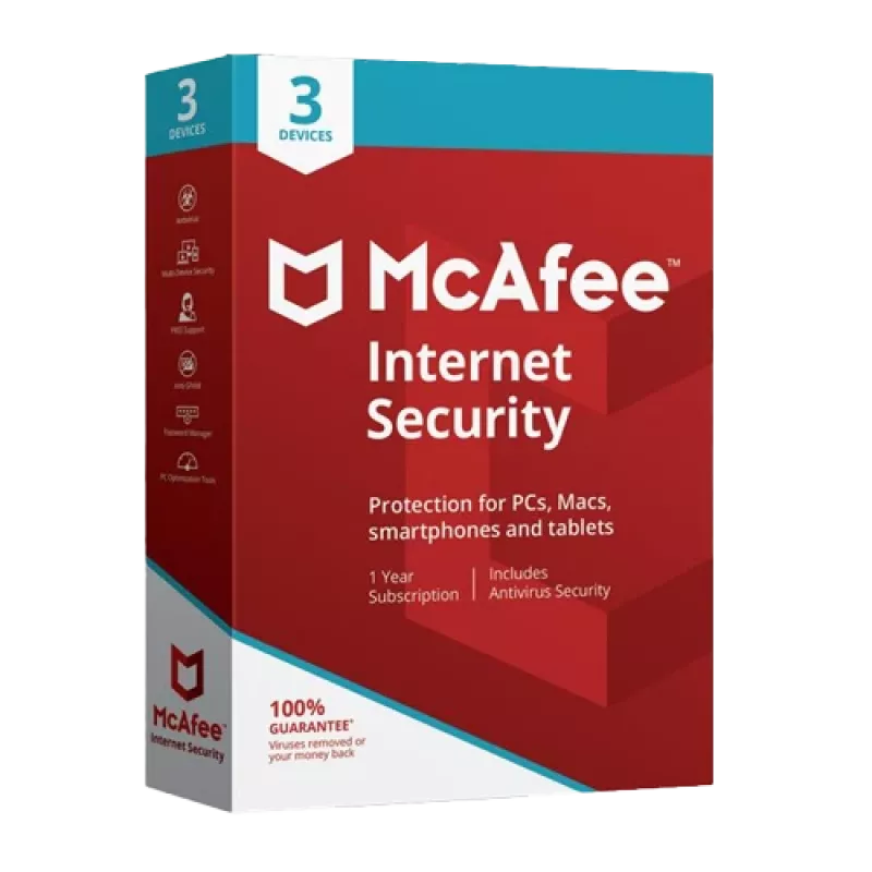 McAfee Internet Security - 3 Benutzer 1 Jahr, Global