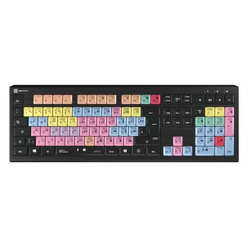 Logickeyboard ASTRA 2 USB QWERTZ Tastatur Schwarz Full-size 108 Tasten