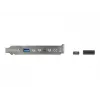 Slotblech DeLOCK 89934 mit 1 x USB Typ-C und 1 x USB Typ-A Anschluss