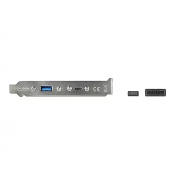 Slotblech DeLOCK 89934 mit 1 x USB Typ-C und 1 x USB Typ-A Anschluss