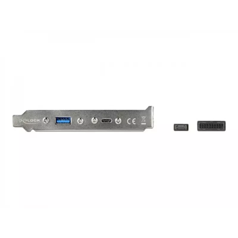 Slotblech DeLOCK 89934 mit 1 x USB Typ-C und 1 x USB Typ-A Anschluss