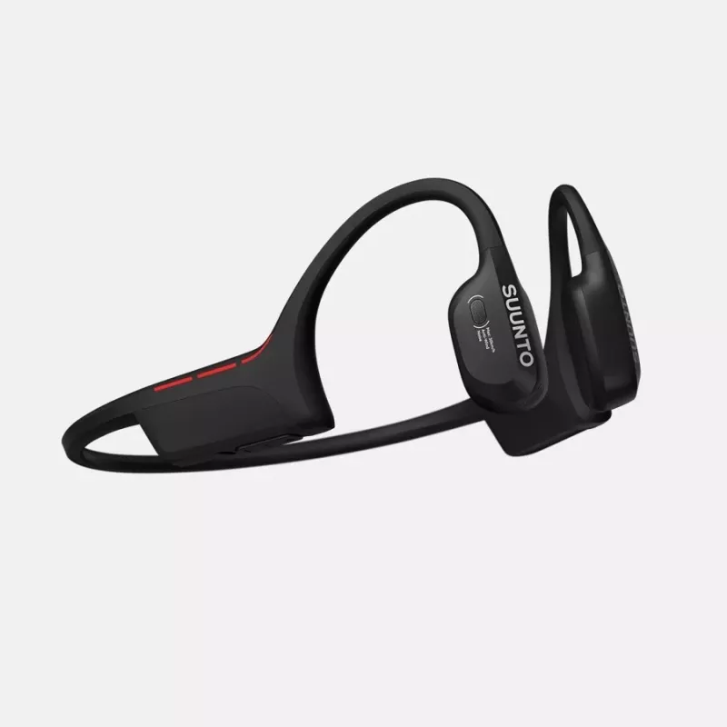 Knochenschall-Kopfhörer Suunto Wing 2 — kabelloses Open‑Ear‑Design, Schwarz