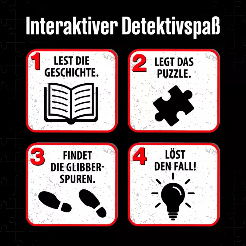 detective-Puzzle Die drei Kids: Vorsicht Glibberfalle (150 Teile)