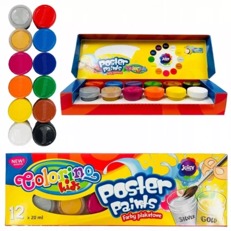 Colorino Kids Plakatfarben 12 Farben 20 ml