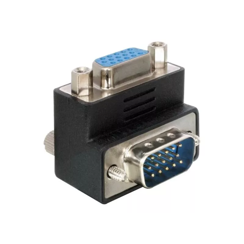 Delock Adapter VGA Stecker/Buchse 90° abgewinkelt (65171)