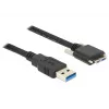 USB-Kabel DeLOCK 83599 USB 3.2 Gen 1 3m USB A Micro-USB B Schwarz