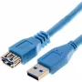 USB-Kabel Helos 014686 USB 3.2 Gen 1 3m Blau