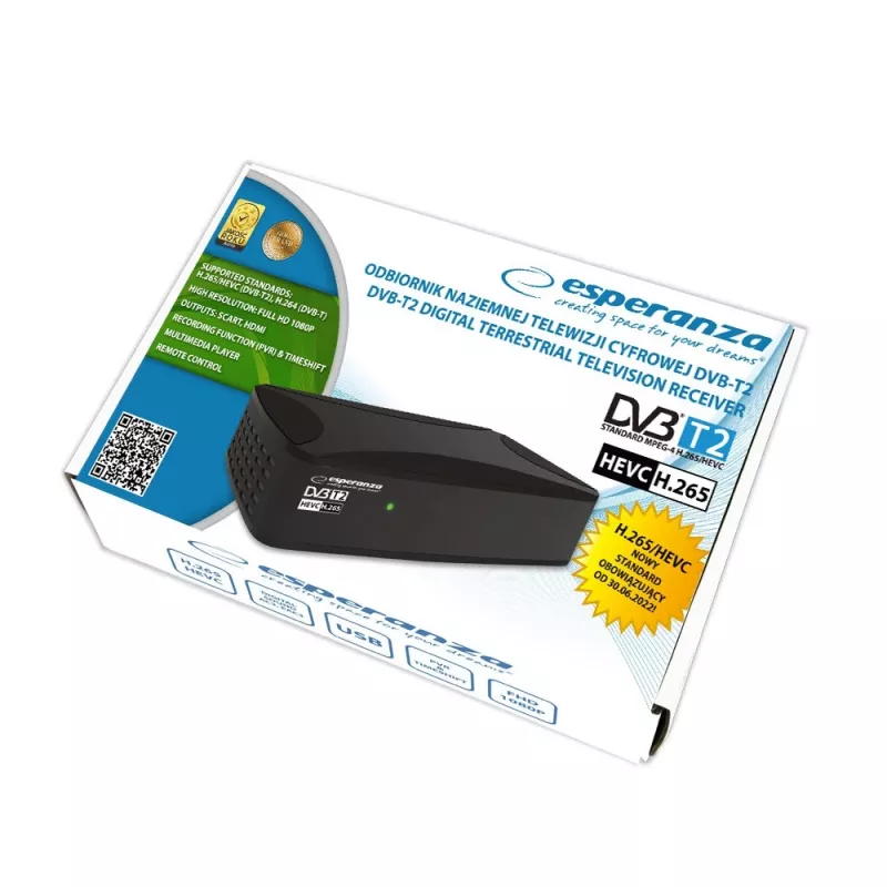 Esperanza EV108R TV-Set-Top-Box Kabel Schwarz