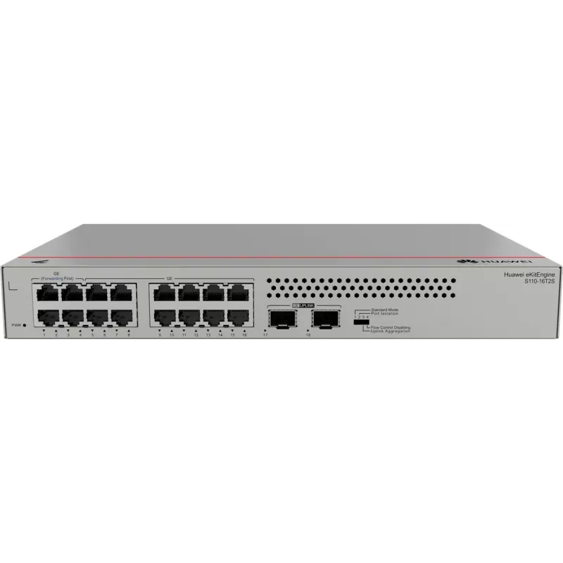 Huawei S110-16T2S Gigabit Switch, 2x SFP 16x GLAN, 2x SFP, Rackmount