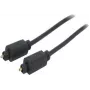 shiverpeaks 1,0 m Toslink - Toslink - TOSLINK - Stecker - TOSLINK - Stecker - Gold - Schwarz (Bs69004-1.0)