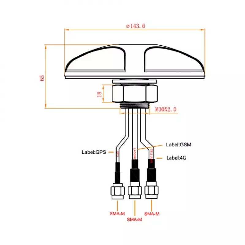 Omnidirektionale Antenne DeLOCK 12455