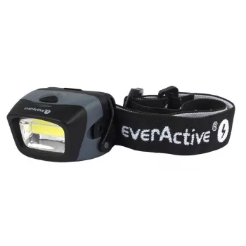 Stirnlampe everActive HL-150, Kopflampe, 150 lm, 3 W, IPX4, 3×AAA, schwarz