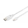DisplayPort-Verbindungskabel Digitus AK-340102-010-W