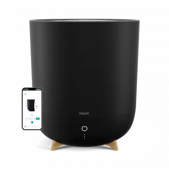 Duux | Neo | Smart Luftbefeuchter | Wassertankkapazität 5 L | Geeignet für Räume bis 50 m² | Ultraschall | Befeuchtungsleistung 500 ml/h | Schwarz