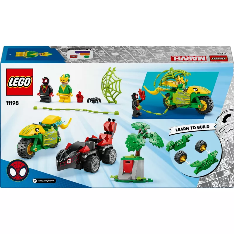 LEGO MARVEL 11198 Spin und Electro Dinosaurier-Fahrzeugjagd