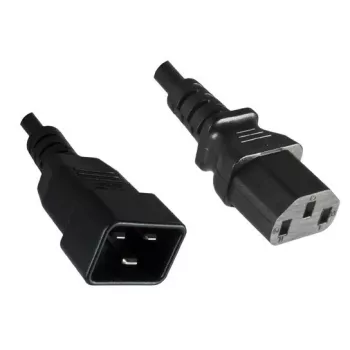 Microconnect PE030610 Stromkabel Schwarz 1 m C13-Kupplung C20-Kupplung