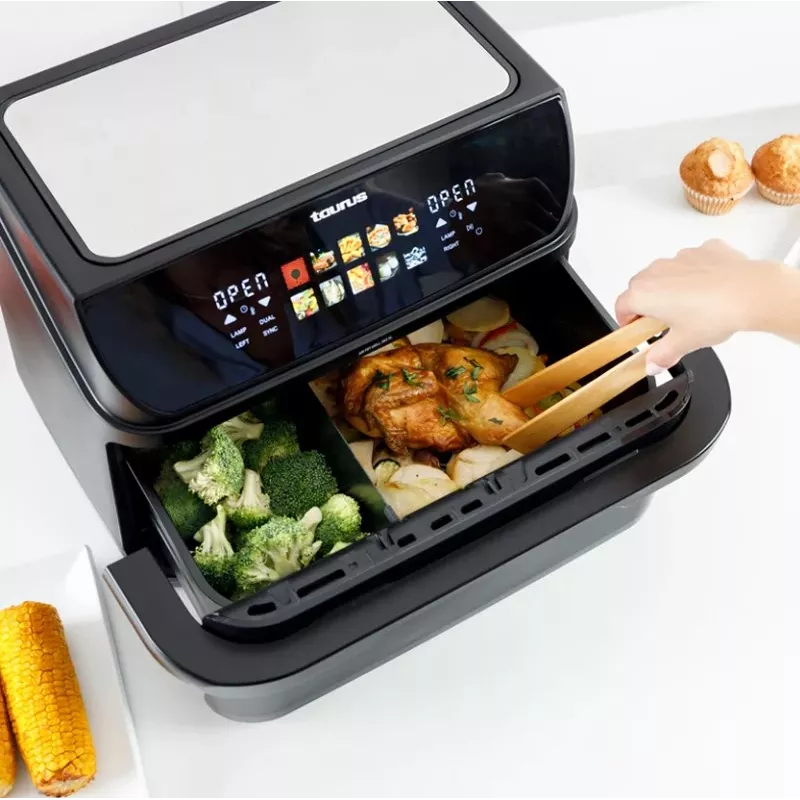 Fettfreier Fritteuse mit langem Korb und Grill Taurus 973004000