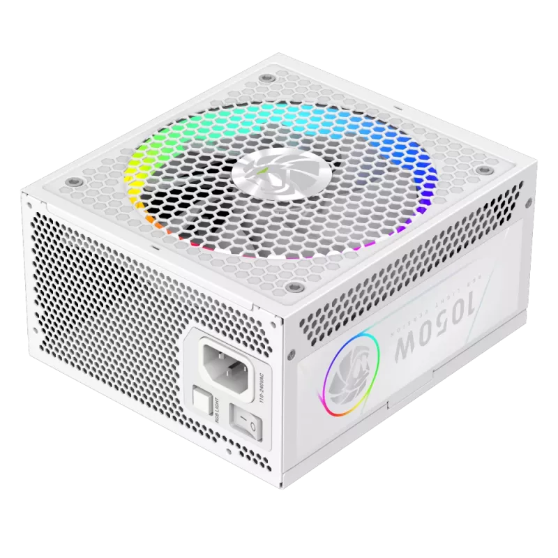 Gamemax Netzteil, 80 PLUS, Gold | RGB 1050G WH | 1050 W