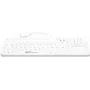 GETT GCQ CleanType Prime Touch+ USB Silikon-Tastatur, Magnete hinten, desinfizierbar, wasserdicht IP65, hintergrundbeleuchtet, Weiß, 109 Tasten (DE) (KG26236)