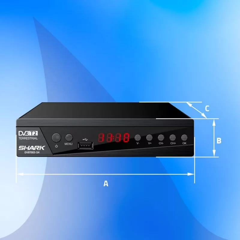 Digitaler TV-Tuner MANTA DVBT005-SH DVB-T/T2 HEVC-Unterstützung