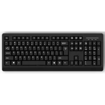 Tastatur MediaRange MROS109 Office USB QWERTZ Deutsch Schwarz