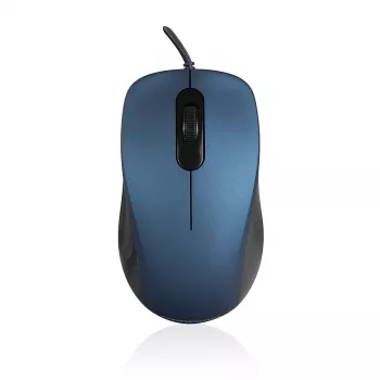 ModeCom MC-M10S - Maus - Optisch - 3 Tasten - Kabelgebunden - USB - Blau