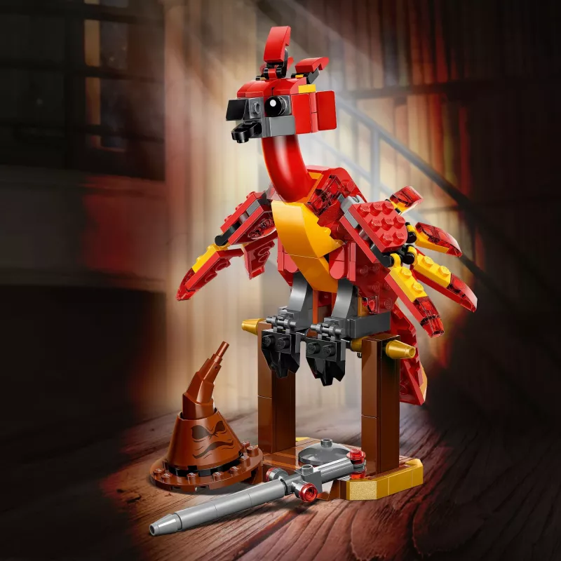 LEGO baubarer Fawkes – Dumbledores Phönix-Modell 76448, 299 Teile, 160 mm Höhe, Alter 8+