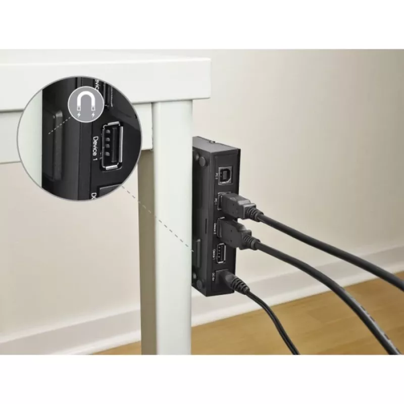 DeLOCK 11492 Computer-Datenumschalter USB Typ-A auf USB Typ-B 0,48 Gbit/s
