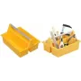 Aufbewahrungs-Transportbox allit McPlus Carry 40 PP mit ergonomischem Aluminiumgriff, gelb