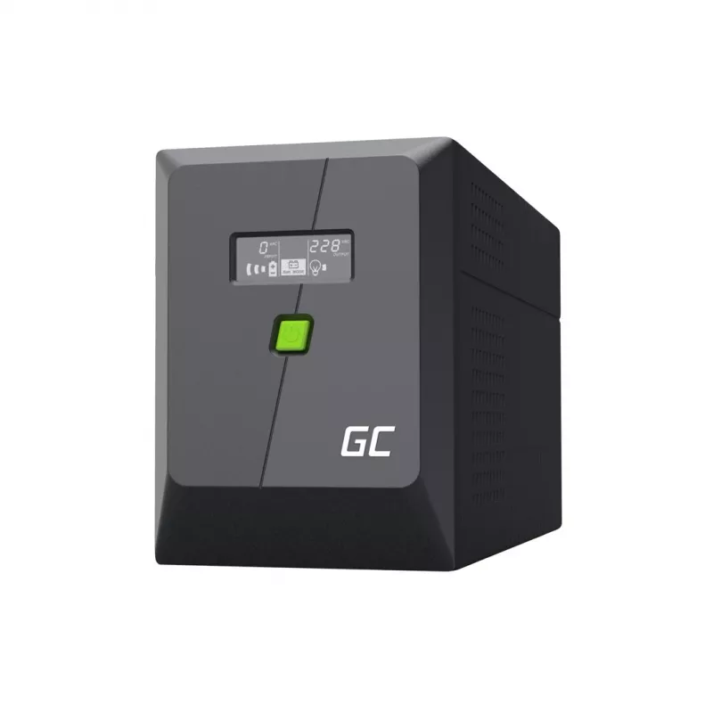 USV Line-Interactive 2 kVA 1200 W, Grün Cell, 4 Wechselstromausgänge, USB, 12 V 9 Ah VRLA (Tower)
